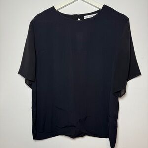 & Other Stories Women’s Black Short Sleeve Blouse Top Size 4